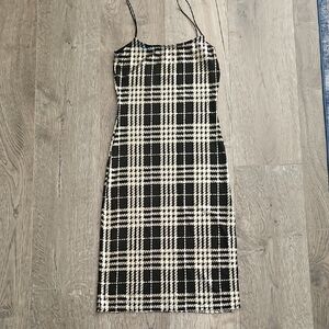 Plaid Spaghetti Strap Dress